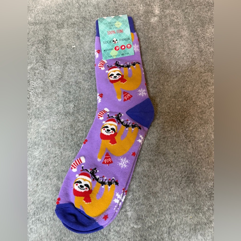 Sock Panda Festive Christmas Sloth Socks